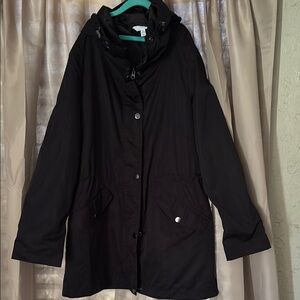 Women's Black Hooded Jacket